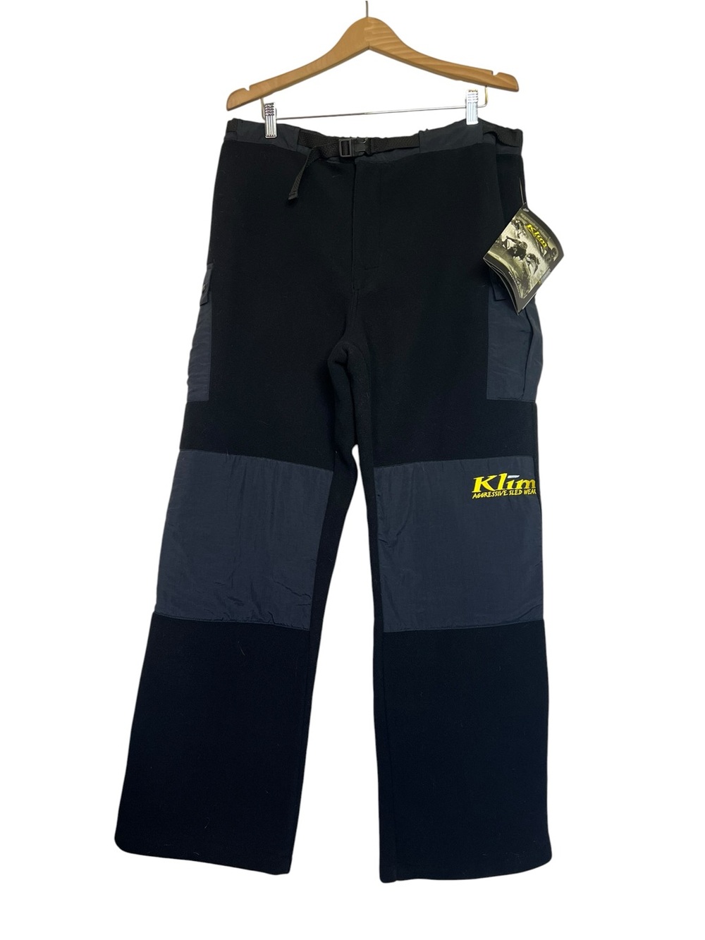 Klim NWT Everest Men’s XL Fleece Cargo Layering Winter Riding Black Outdoor Pant